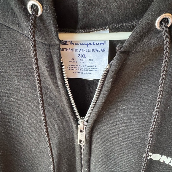 Champion Black 420 Cloud Zip Up Hoodie - Picture 6 of 6